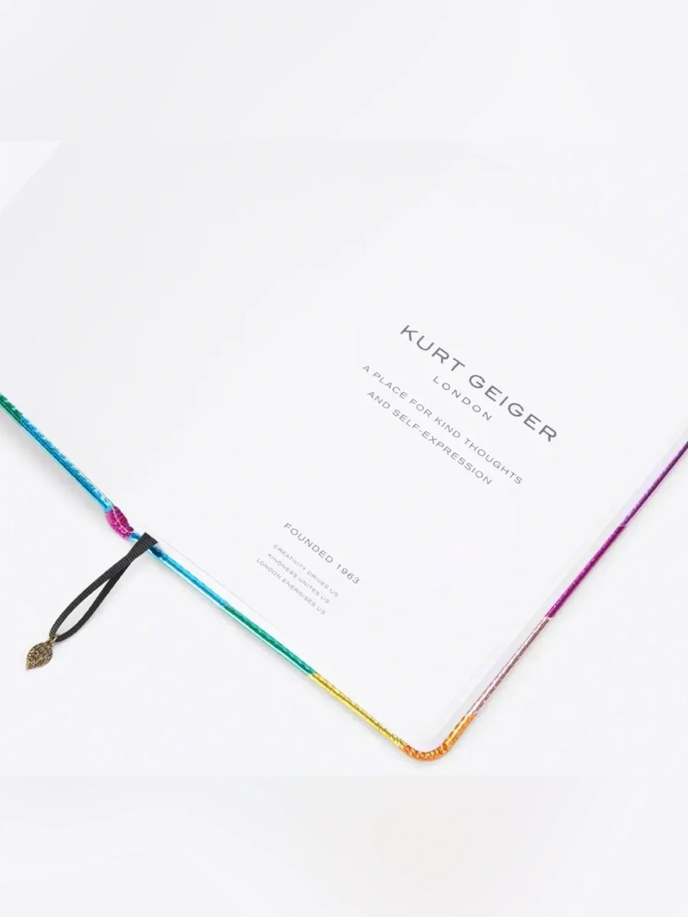 NWT Kurt Geiger Rainbow Notebook